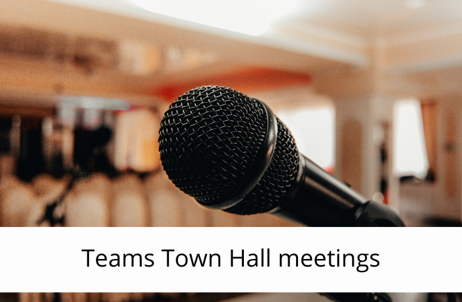 Teams Town Hall meetings - overview